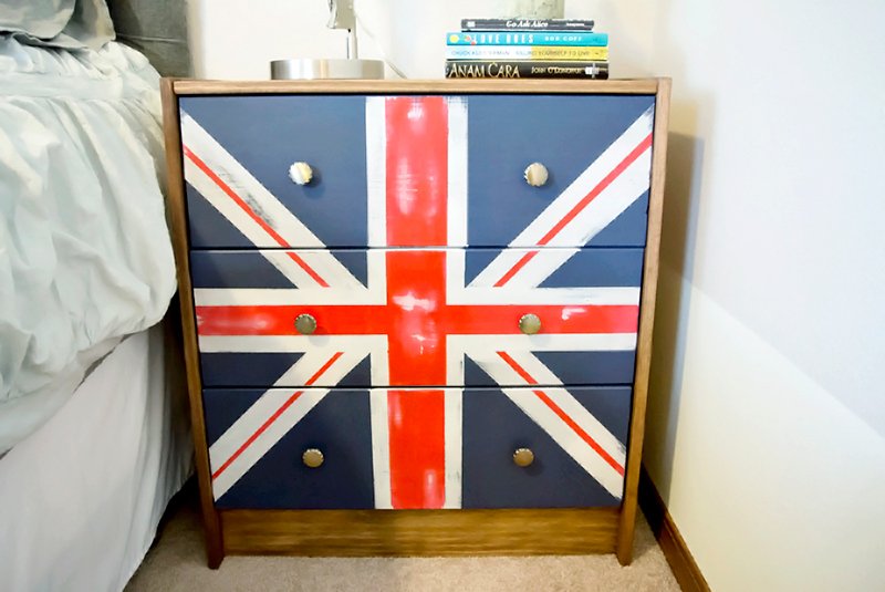 Union Jack IKEA hack