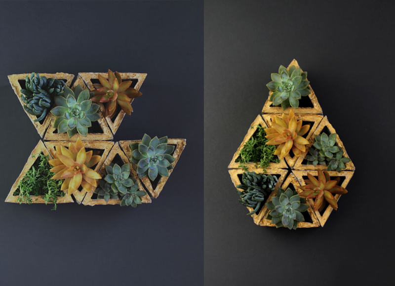 Modular Geometric Wall Planters