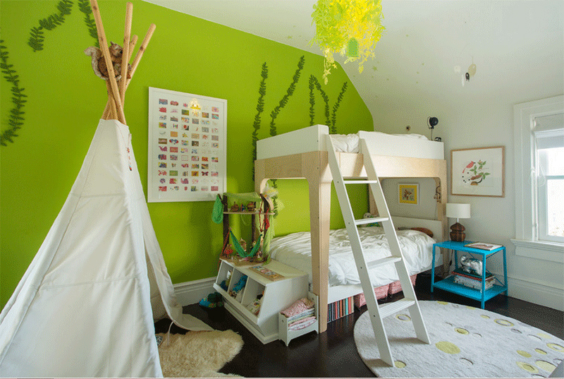 Children's bedroom tepee