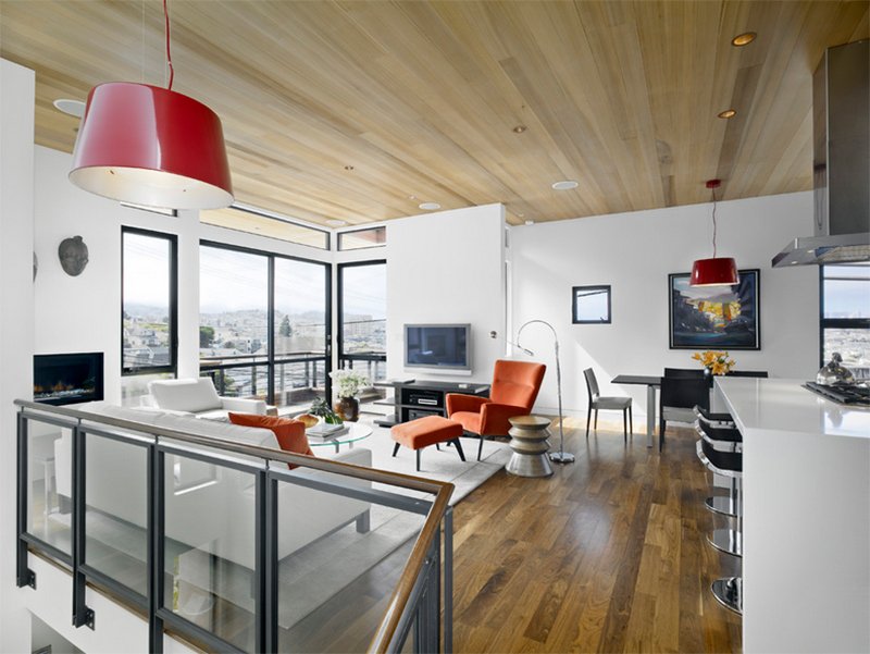 mezzanine living room