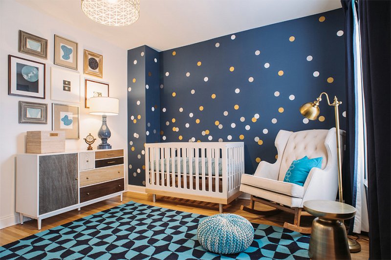 light blue baby room