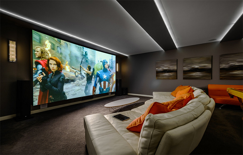 Well Designed Contemporary Home Cinema Ideas For The Basement Home Design Lover