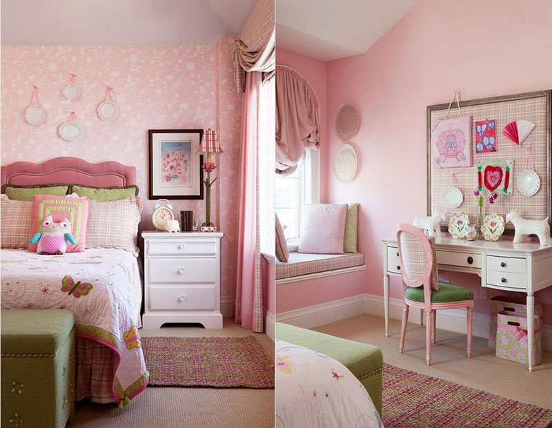 20 Fun Pink And Green Bedroom Designs | Home Design Lover