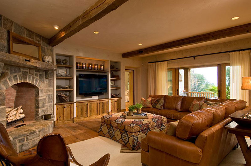 rustic living room