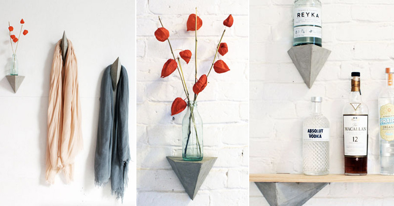 Faceted Concrete Hooks