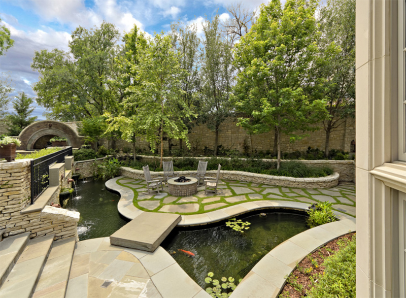 outdoor koi ponds