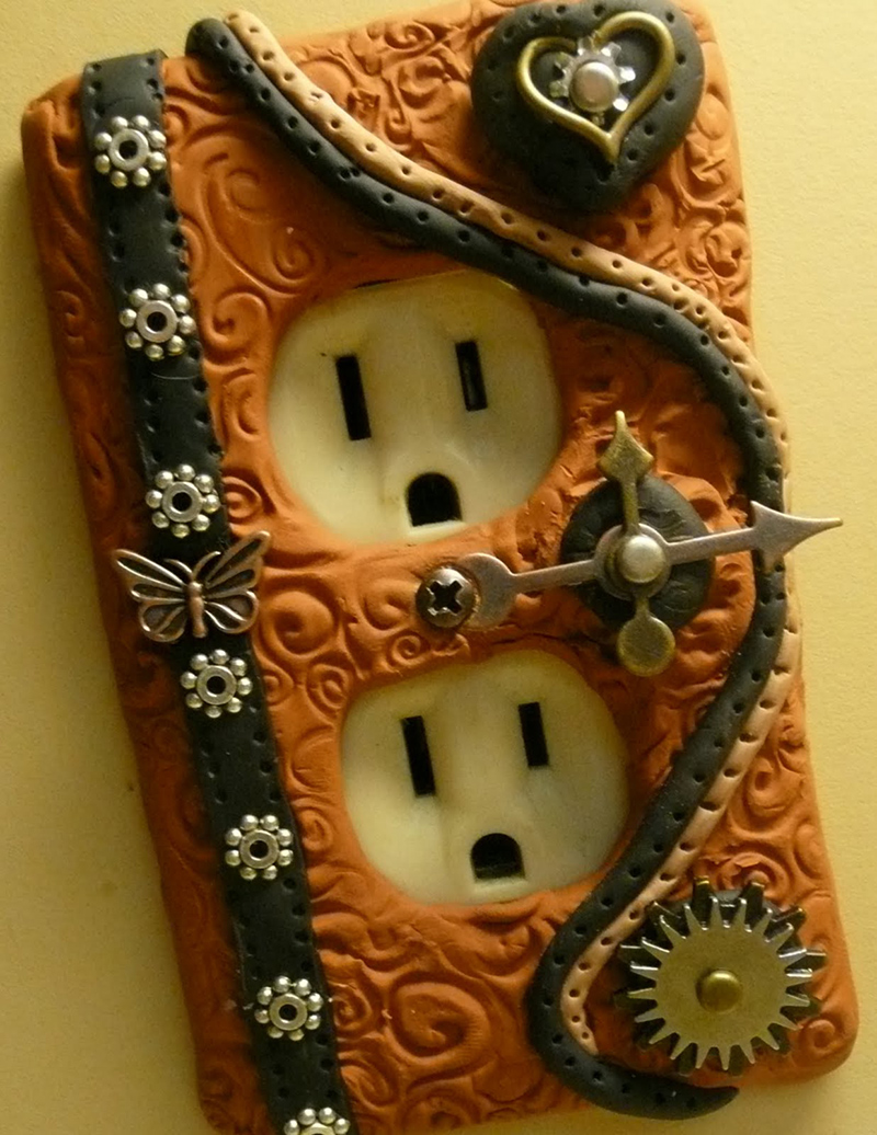 Unique Polymer Clay Light Switch Covers