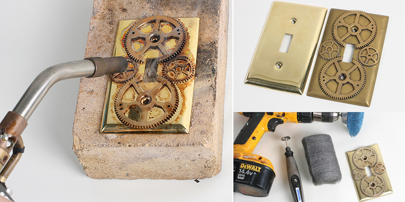 Steam punk Home Decor – Light Switch Plates