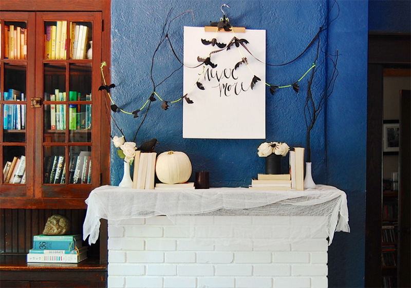 DIY: Halloween and Fall Mantel Inspiration