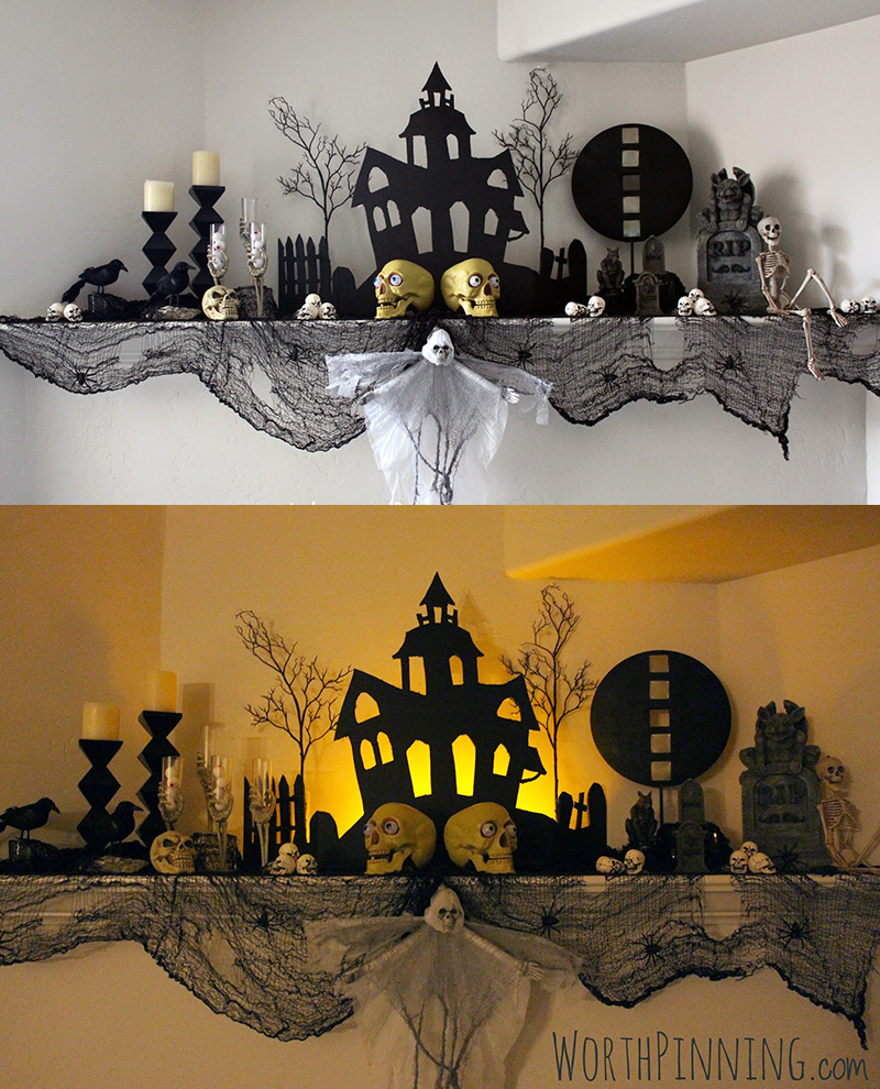 Halloween Mantel & Costume/Decor Ideas