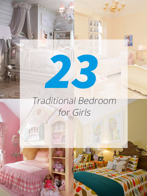 girls traditional bedrooms