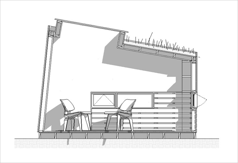 Brooklyn Garden Studio cross section