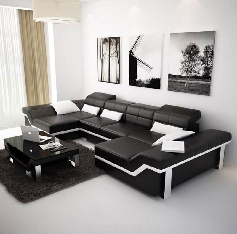 double chaise sectional