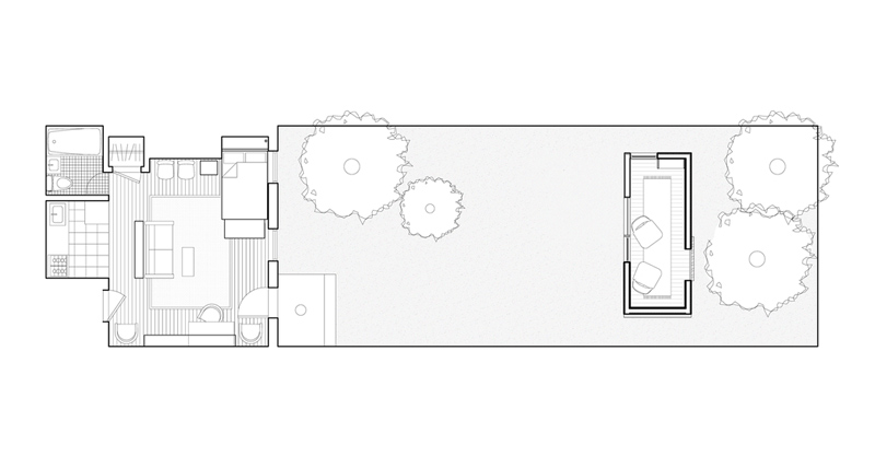 Brooklyn Garden Studio floor plan