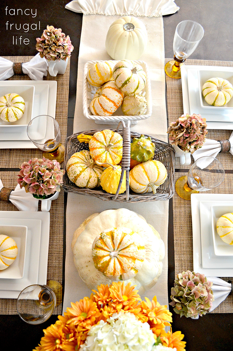 My Fancy Frugal Fall Table Setting