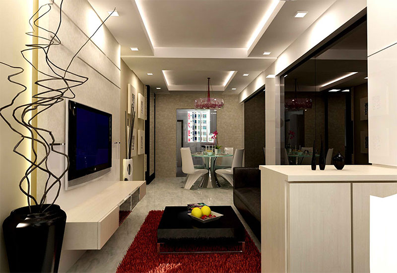 23 sq. meter studio interior design