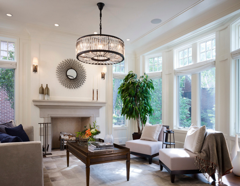 23 Stunning Crystal Chandeliers in the Living Room | Home Design Lover