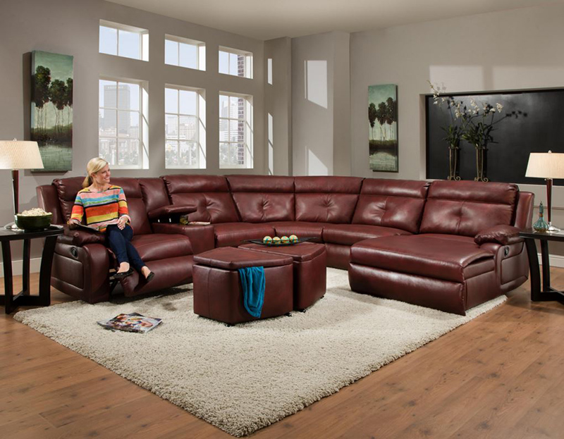 reclining sectional