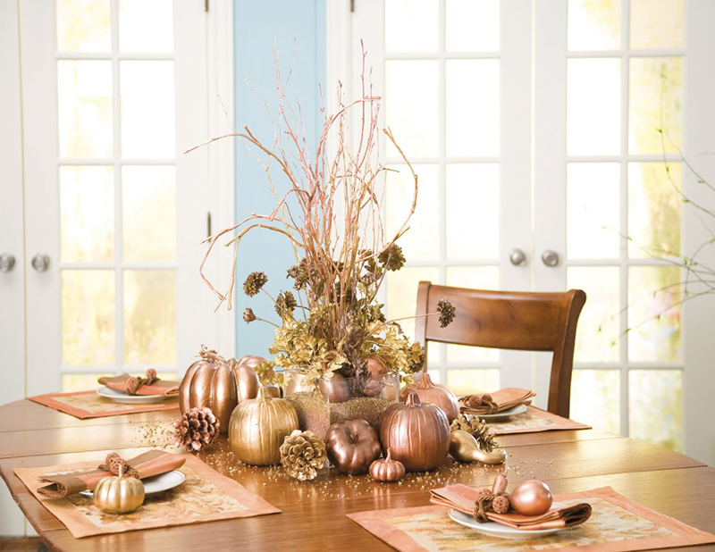 Pumpkin Gourd Centerpiece