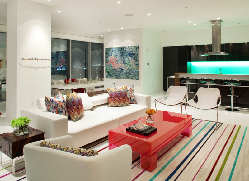 colorful living room