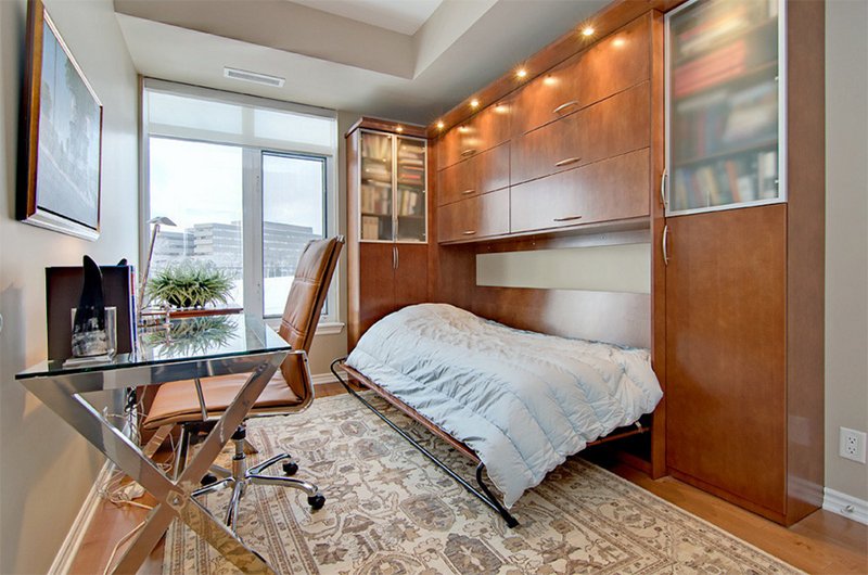 Home Office with Hidden Guest Bed