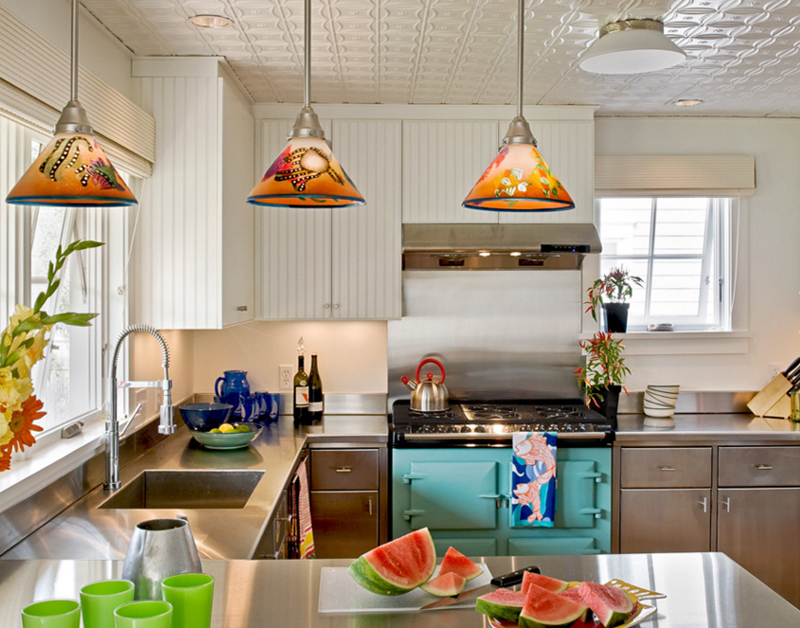 tiffany mini pendant lighting kitchen