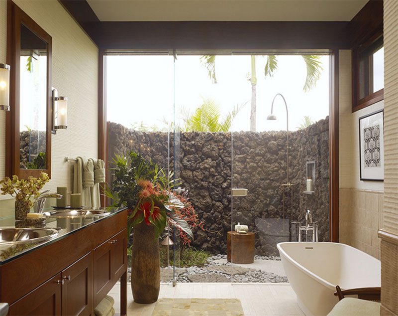 25 Inviting Tropical Bathroom Design Ideas Home Design Lover