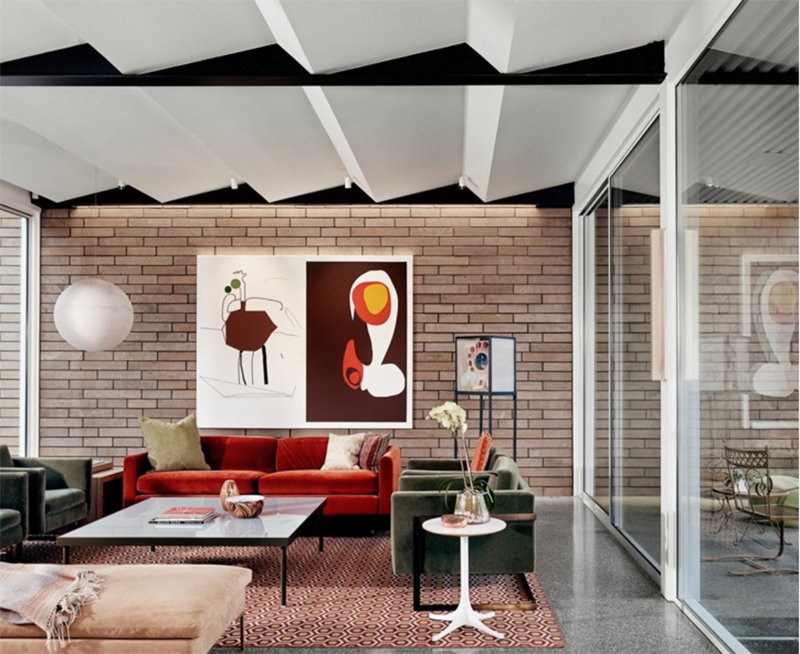 midcentury living rooms