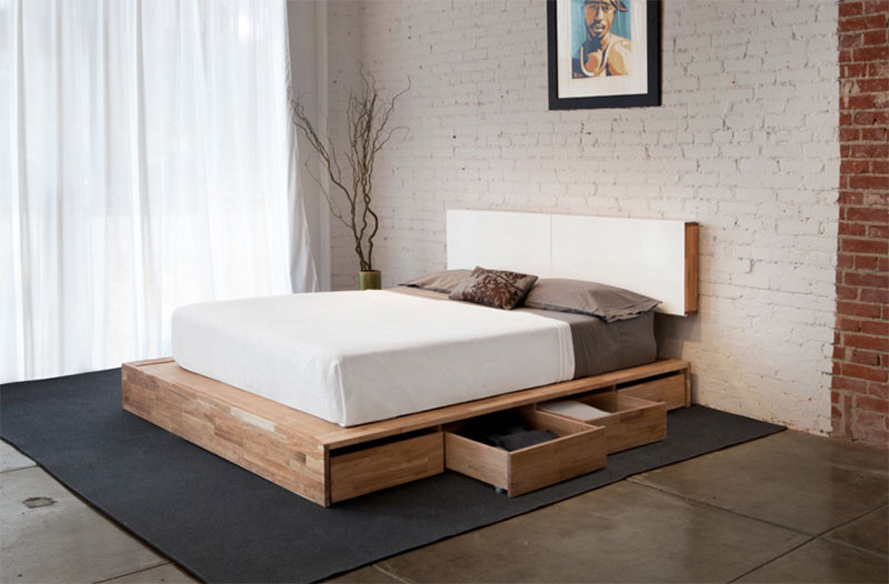 25 Modern and Contemporary Bed Storage Ideas with Drawers | Home Design