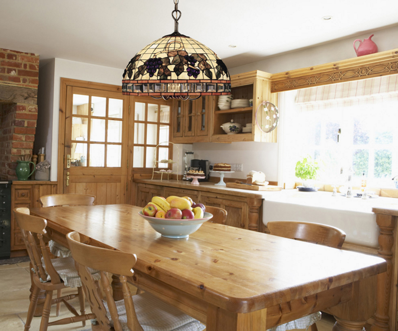 tiffany-style kitchen island lighting