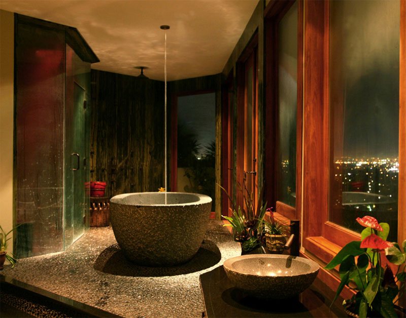 Contemporary Tropical Bath
