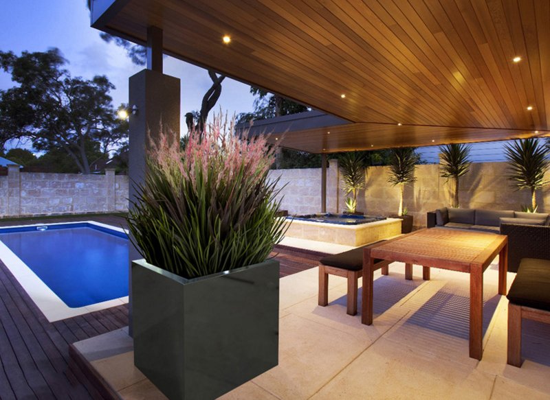 pool planters designs