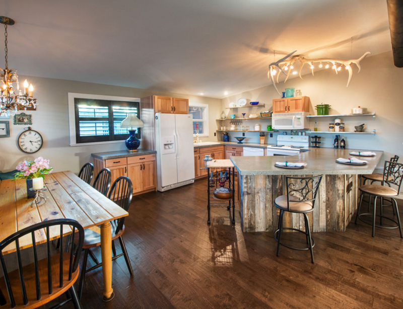 Antler Chandeliers kitchen