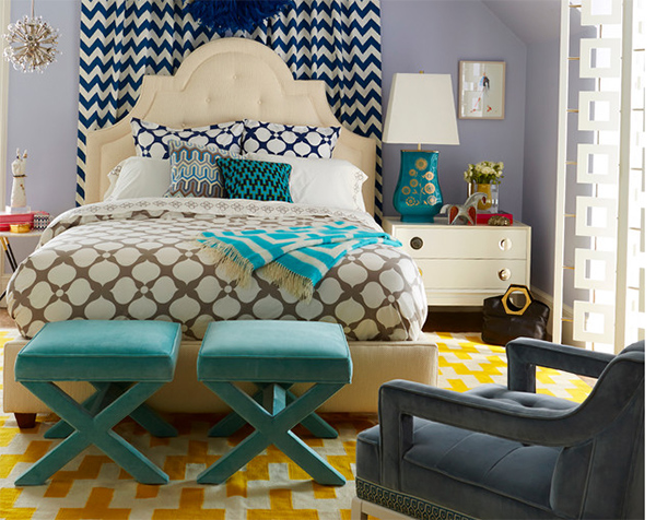 How to Mix and Match Geometric Patterns in the Bedroom