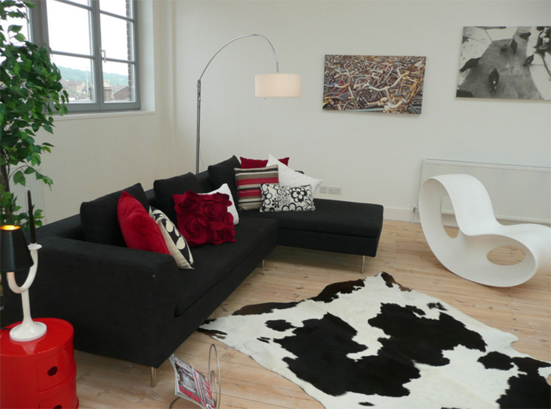 cowhide area rug