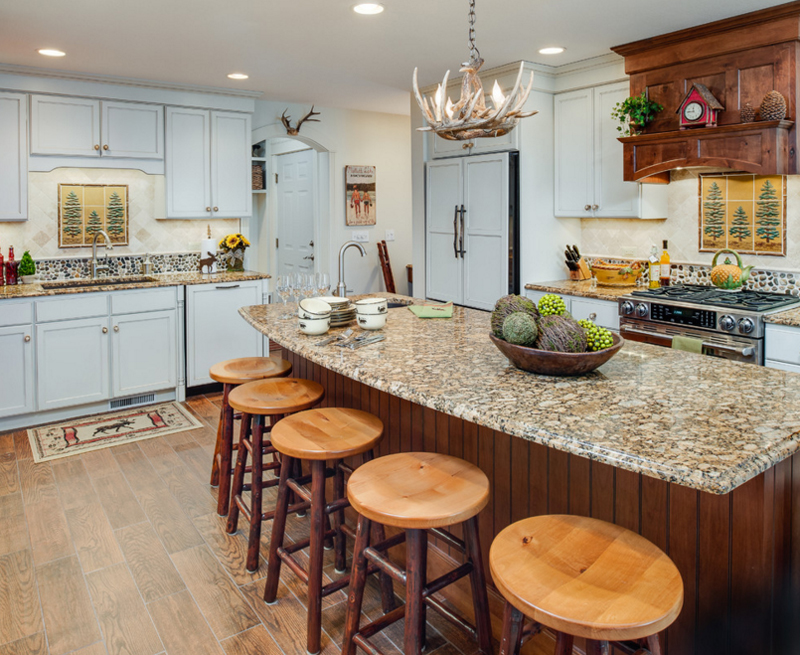 Antler Chandeliers kitchen