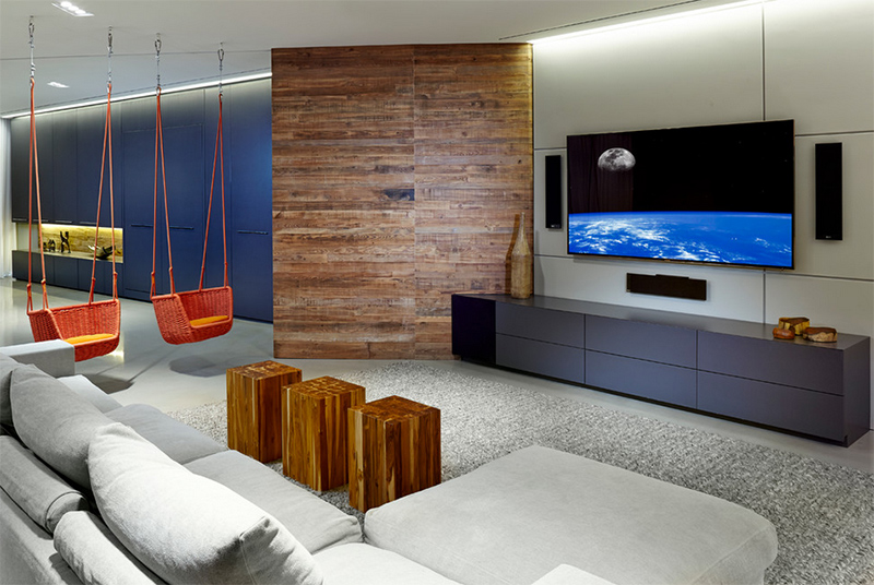 20 Well-Designed Contemporary Home Cinema Ideas for the Basement