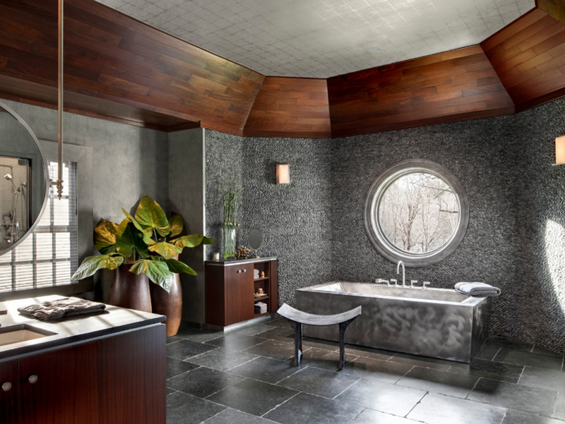 20 Contemporary Bathrooms with Vaulted Ceiling | Home ...