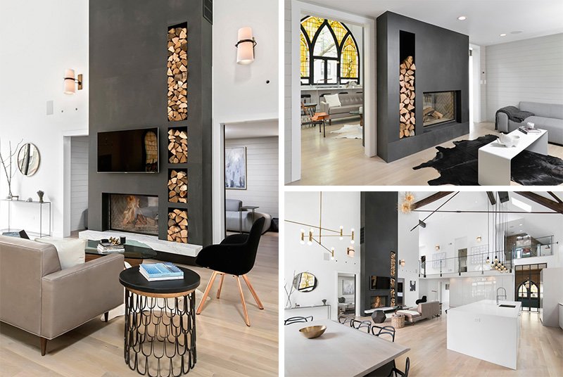 23 Double Sided Fireplace Designs In The Living Room Home Design Lover