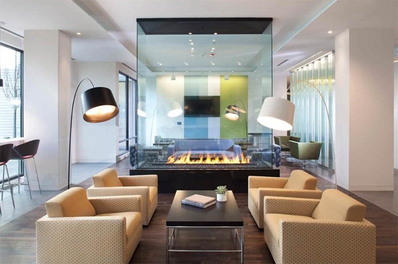 23 Double Sided Fireplace Designs In The Living Room Home Design Lover