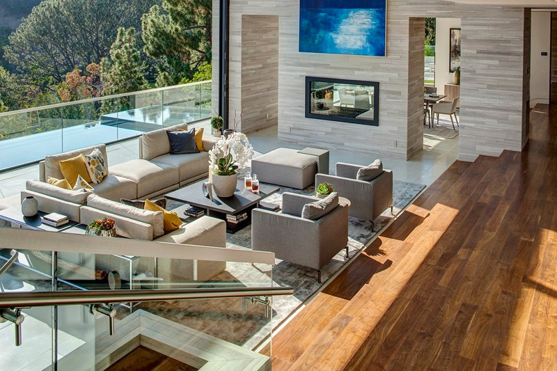Hollywood Hills Home living area