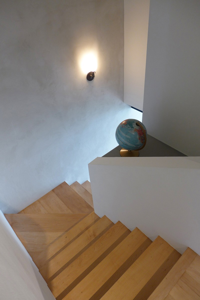 Blue Black Apartment stairs