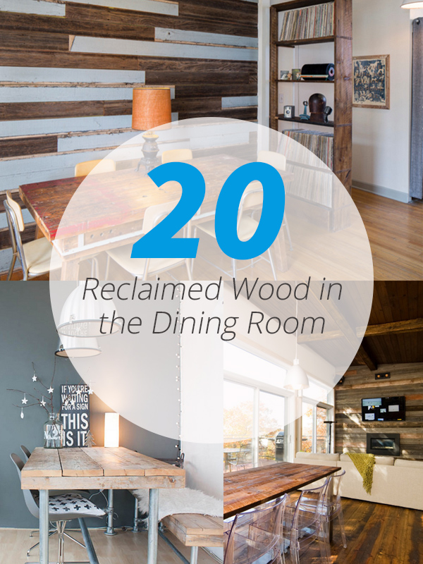 reclaimed wood dining room