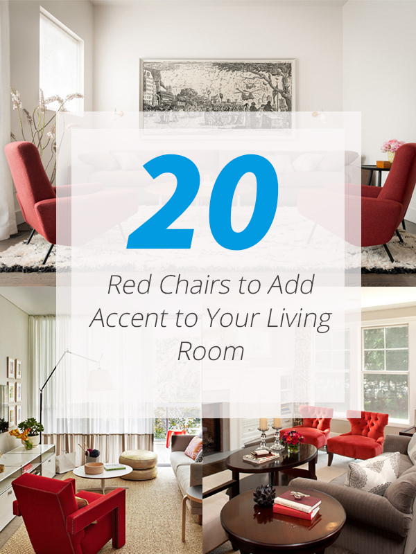 red living room chairs