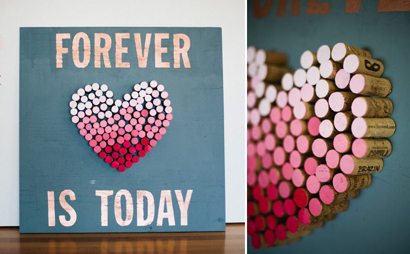 DIY: Ombre Cork Heart