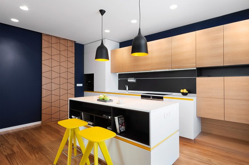 Yellow Apartment kitchen colors