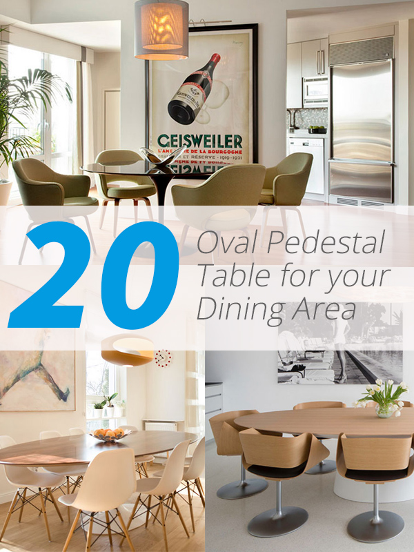oval pedestal tables