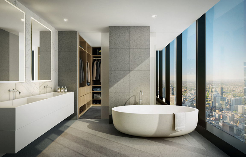 25 Bathrooms With Floor To Ceiling Glass Windows Home Design Lover