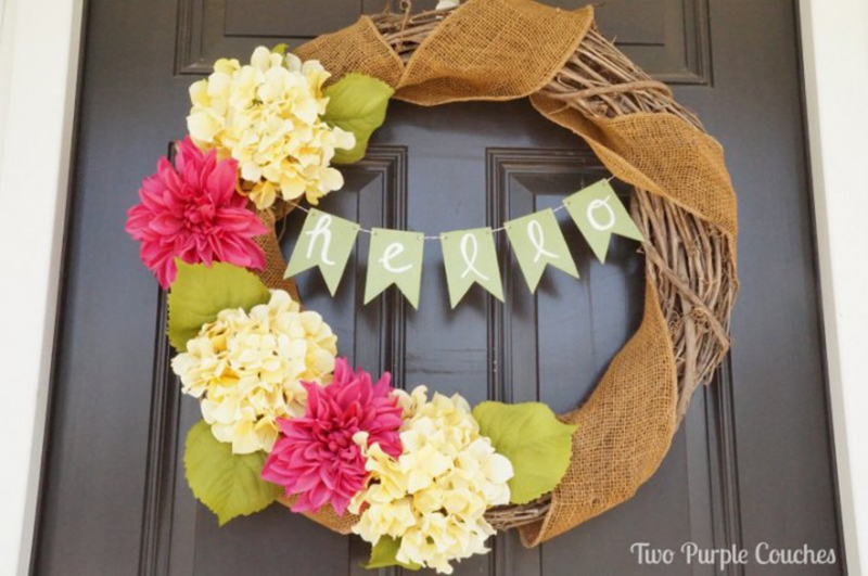 Spruce Up a Wreath with a DIY Banner