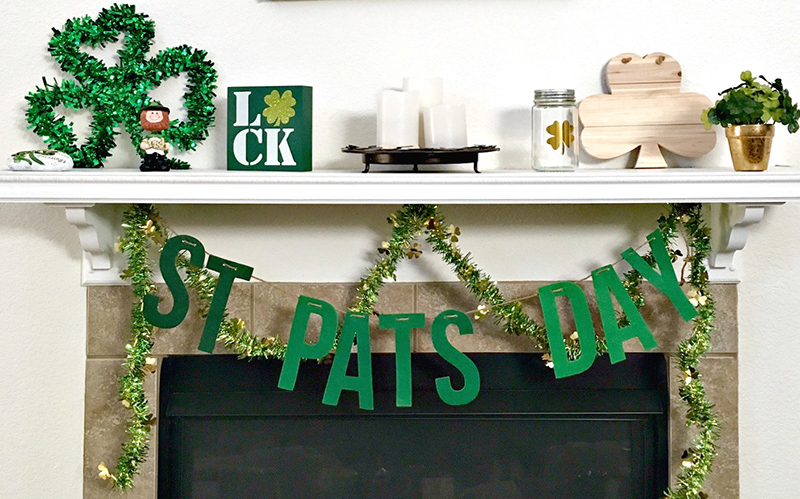 St Patrick's Day Budget Mantle Makeover